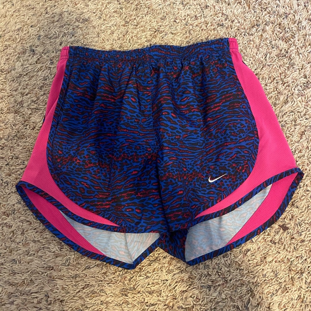 Blue & Pink Cheetah Nike Shorts